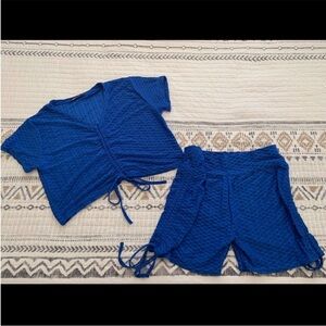 AQUÍ Sport Textured Top & Short set - Size 1X